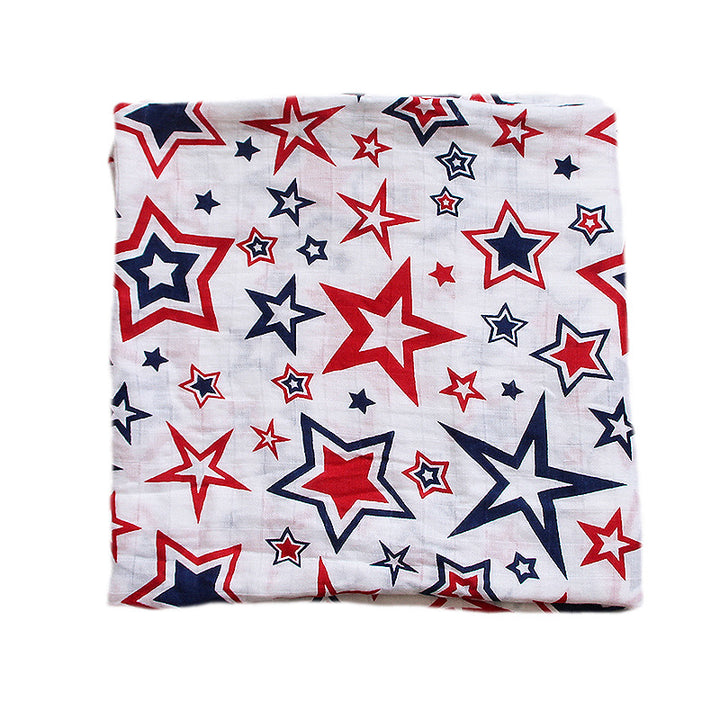 Organic Cotton Dinosaur Print Muslin Swaddle Stornfield