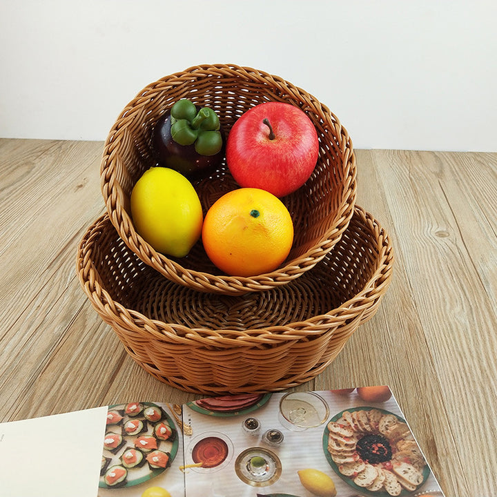 Natural Woven Serving Bowl Set Stornfield