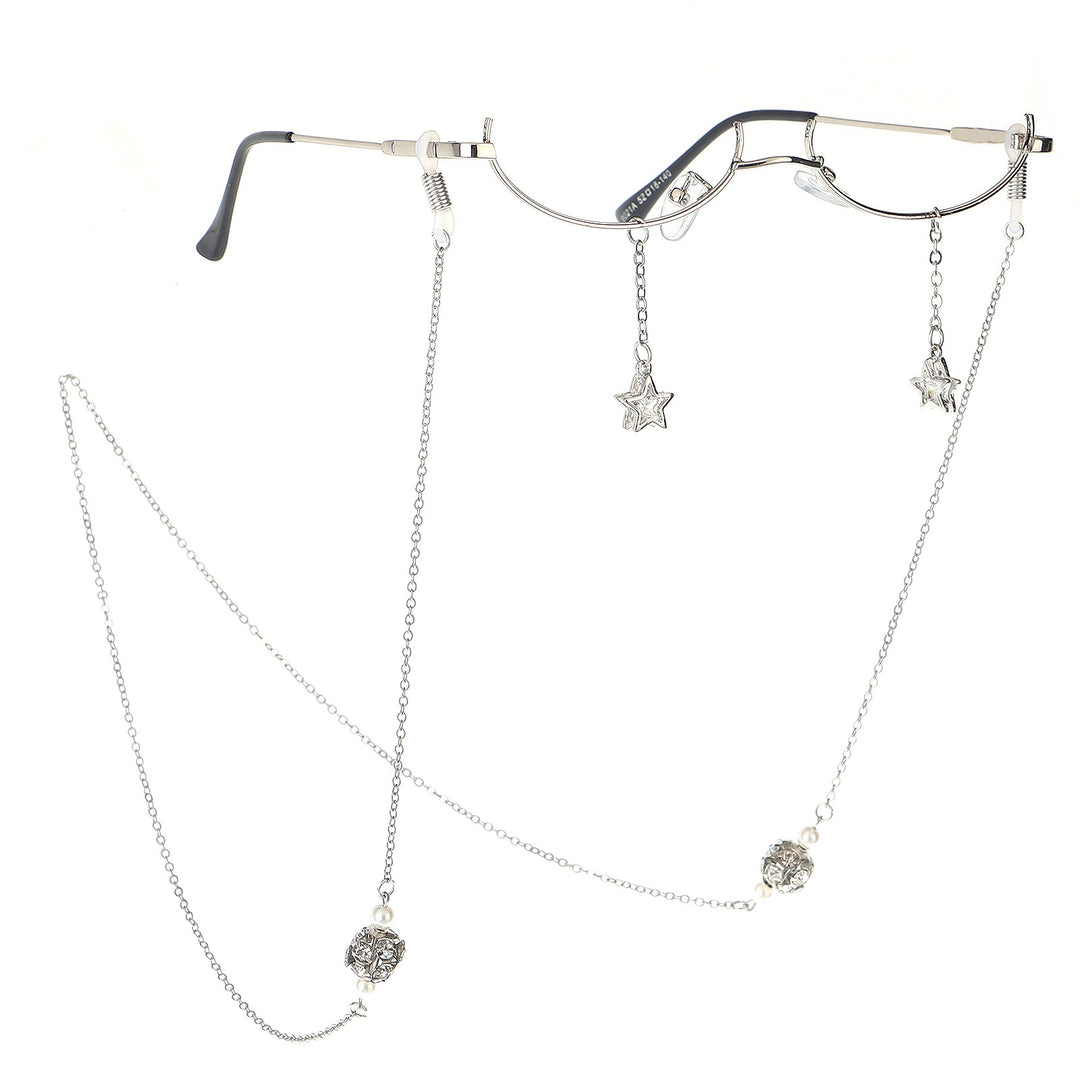 Decorative Star-Accented Eyewear Chain Stornfield
