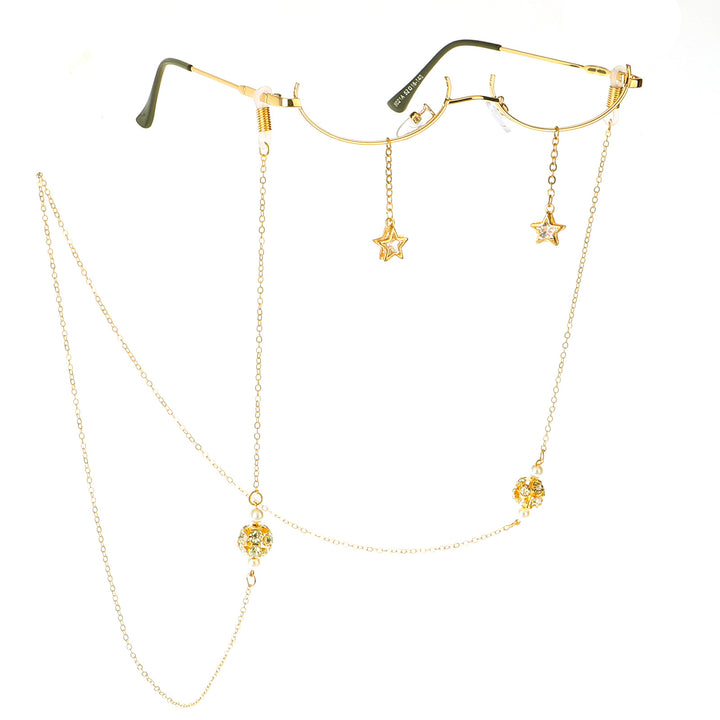 Decorative Star-Accented Eyewear Chain Stornfield