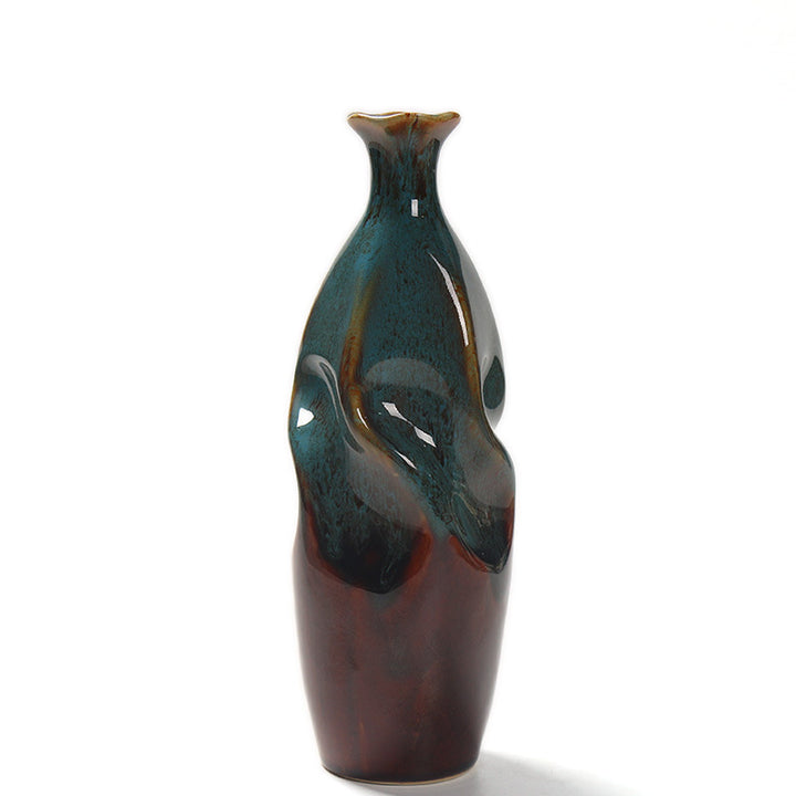 Artisanal Ceramic Decorative Bottle Vase Stornfeild