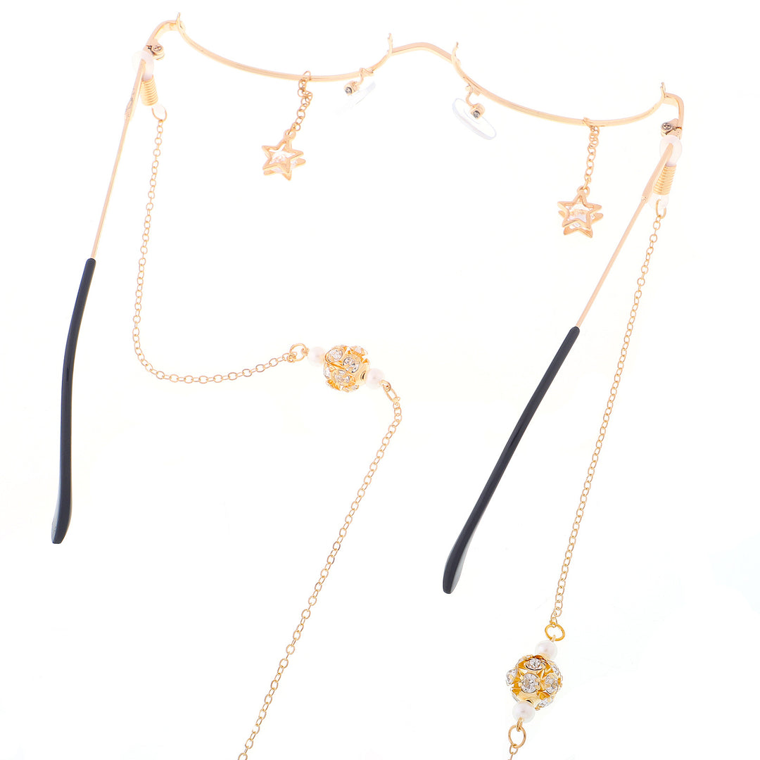 Decorative Star-Accented Eyewear Chain Stornfield