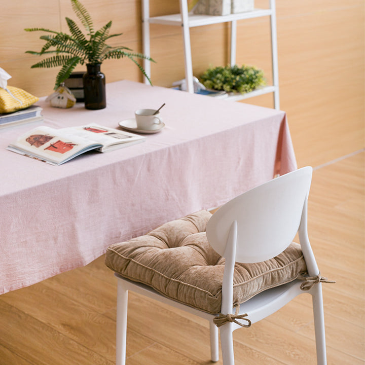 High-quality velvet seat cushion with square tufting and thick padding Stornfield