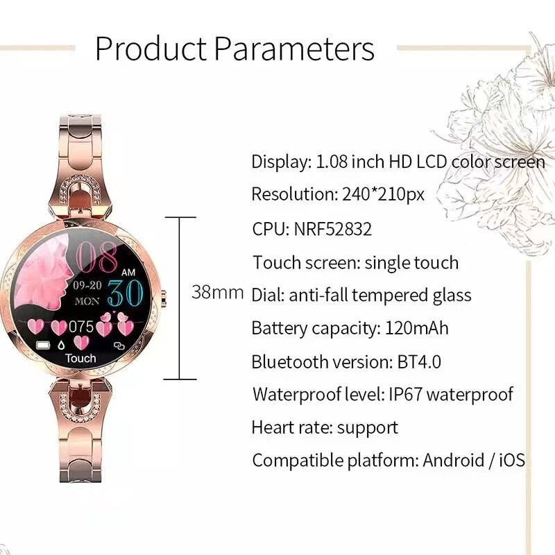 Stornfield | AquaFit Women’s Waterproof Fitness Smartwatch