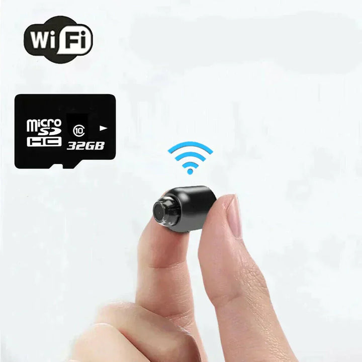 Stornfield | Petite caméra de surveillance WiFi Caméra de sécurité IP à vision nocturne