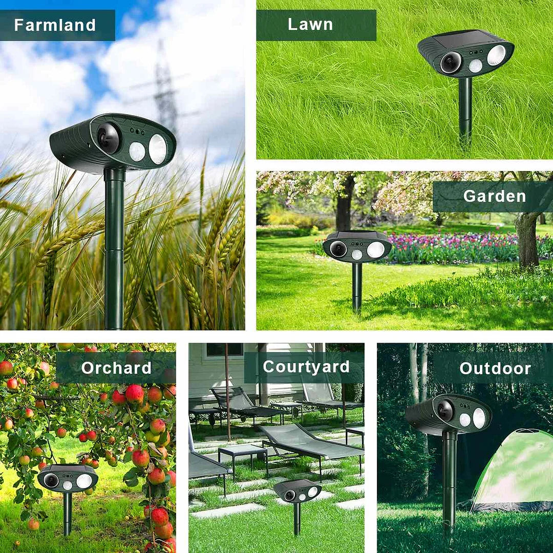 Stornfield | Solar-Powered Ultrasonic Deer Repeller - Effective Deer Deterrent for Gardens & Yards in 48 Hours