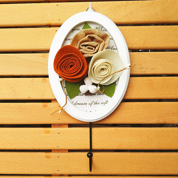 Decorative Wall Hook with Flower Design