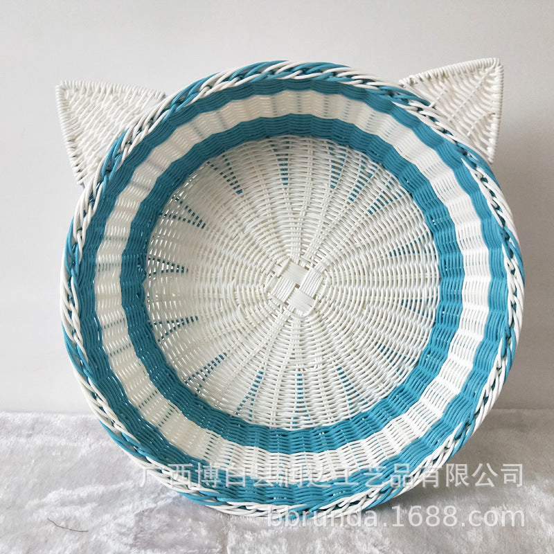 Cat Ear Woven Storage Basket Stornfield