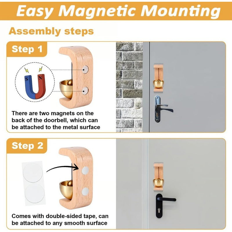 Magnetic Wooden Doorbell Stornfield