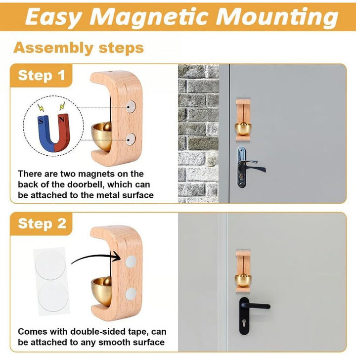 Magnetic Wooden Doorbell Stornfield