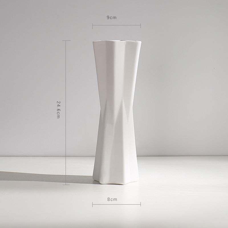 Texture Minimalist Ceramic Flower Vase