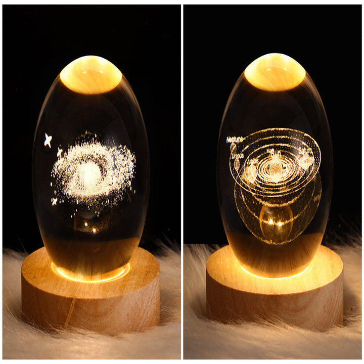 3D Galaxy Crystal Ball LED Night Light | Stornfield