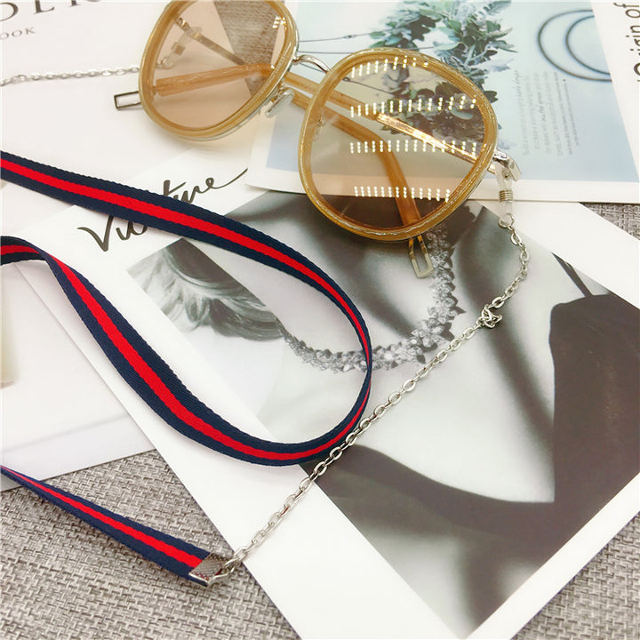 Stylish Eyewear Chain with Dual Color Stripes Stornfield