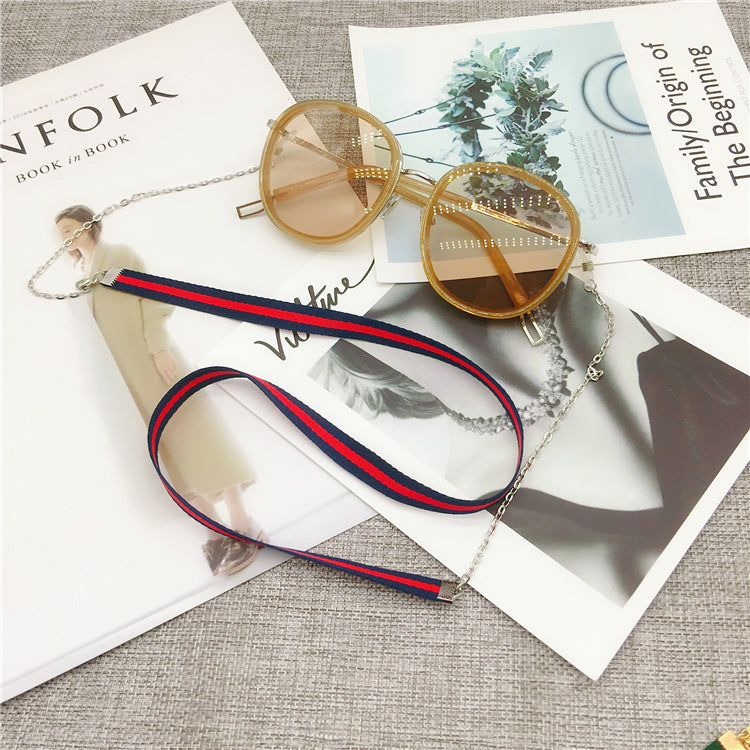 Stylish Eyewear Chain with Dual Color Stripes Stornfield