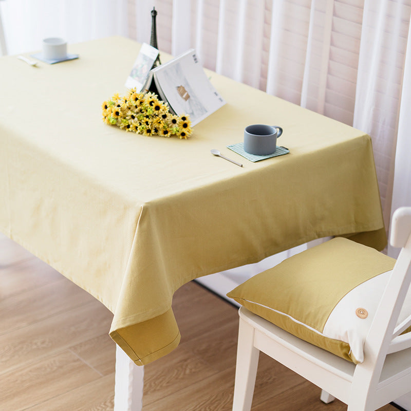 Woven Boho table runner with fringes and abstract watercolor pattern Stornfield