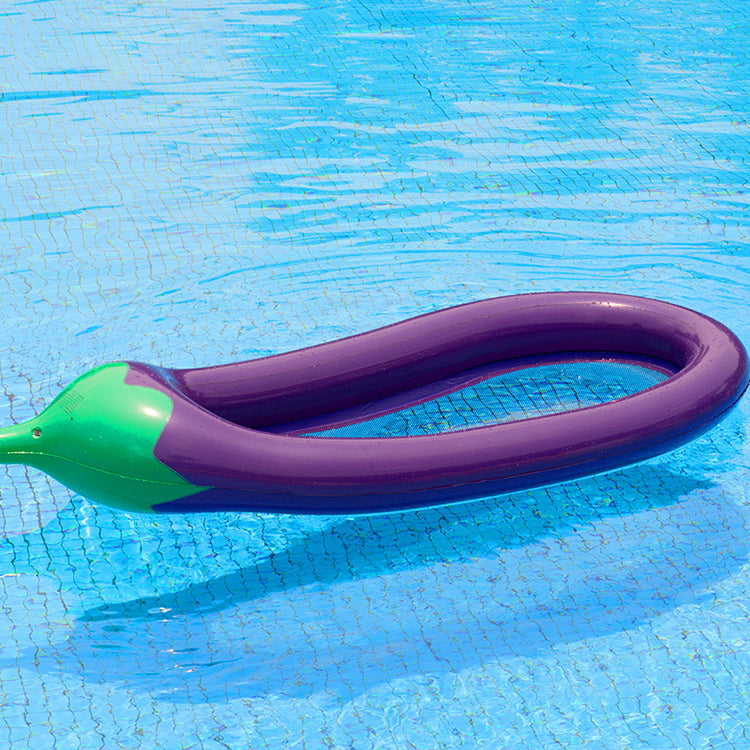 Women's inflatable comfort lounger in eggplant design Stornfield