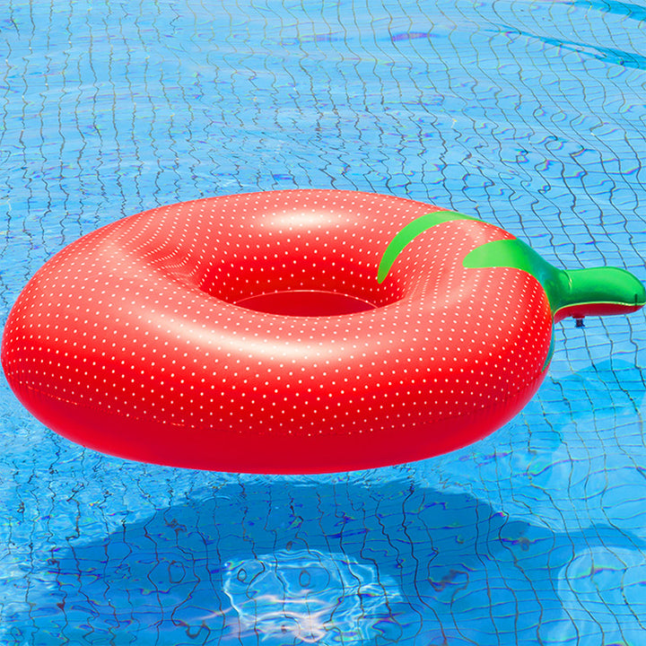 Unisex Inflatable Strawberry Swimming Ring Stornfield