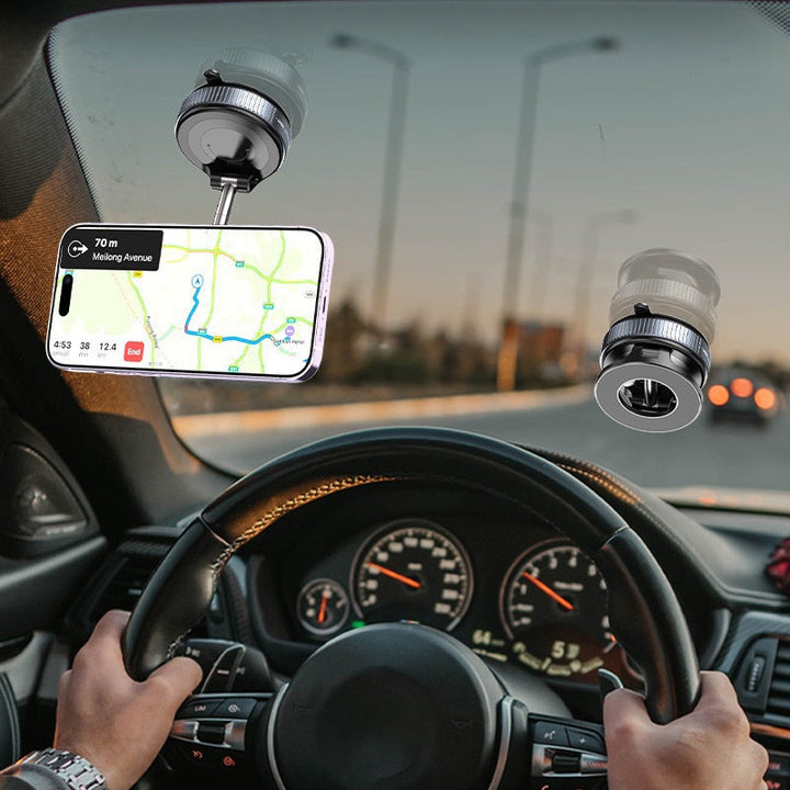 LumaTrust Magnetic Car Phone Holder with Vacuum Suction Power | Stornfield