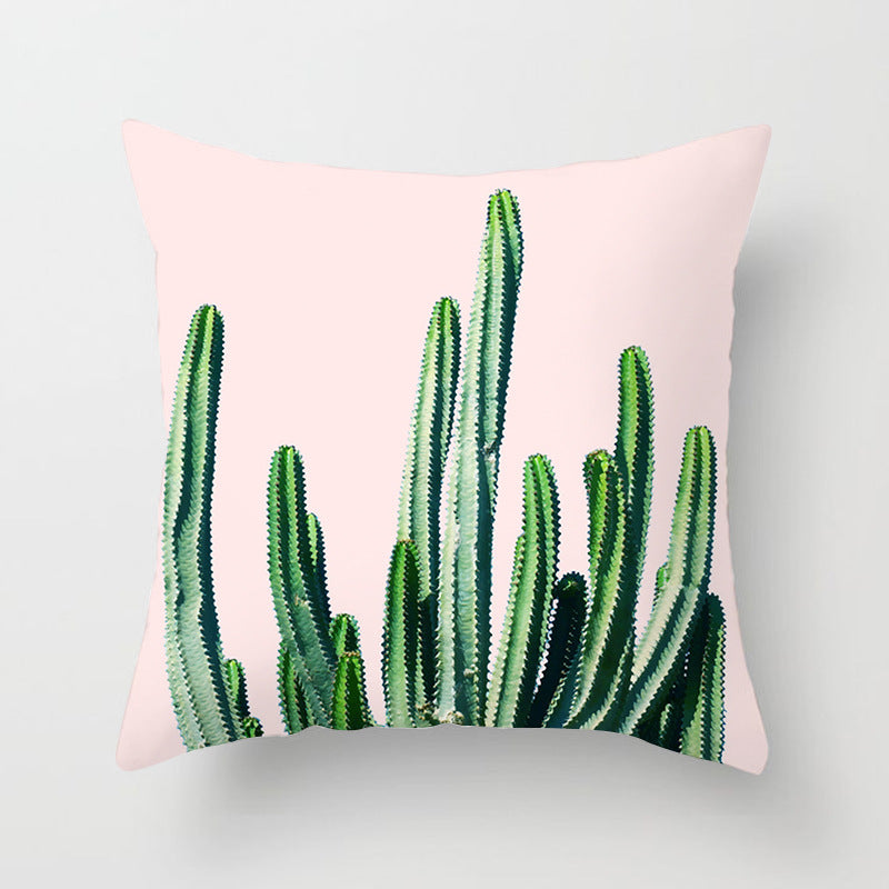 Decorative Tropical Banana Leaf Throw Pillow Cover