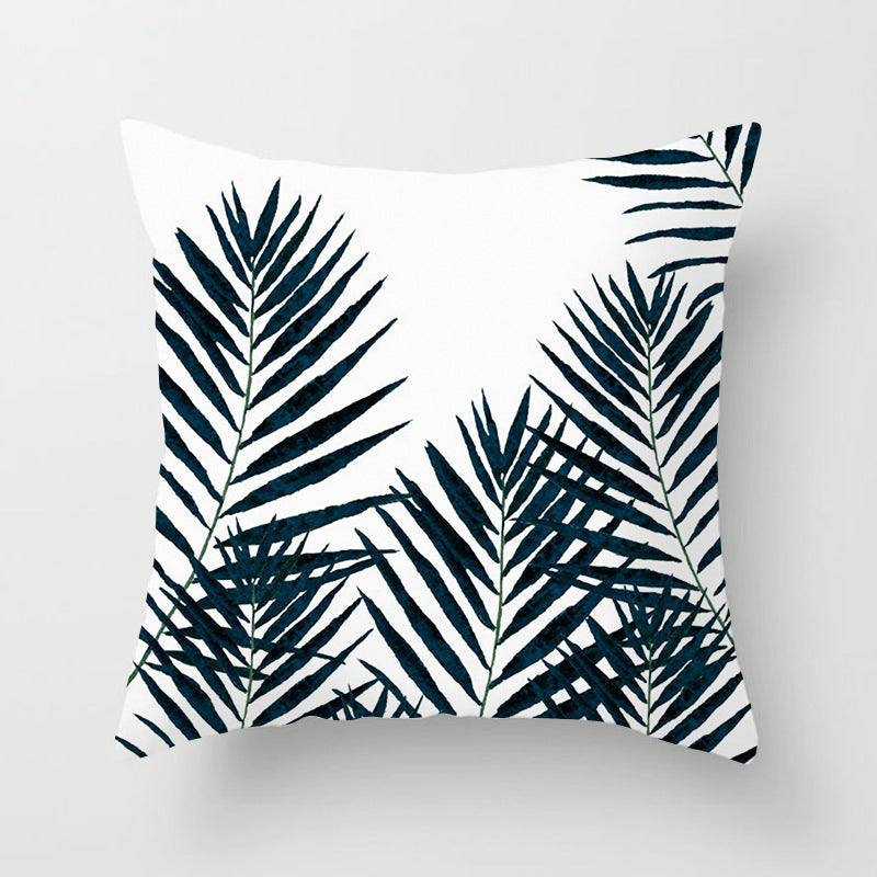 Decorative Tropical Banana Leaf Throw Pillow Cover