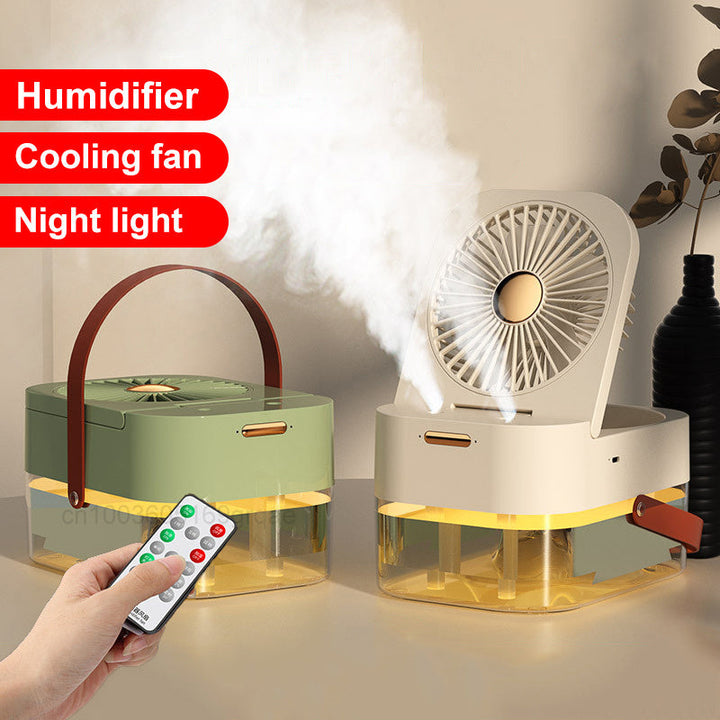 Portable Spray Fan With Night Light | Stornfield