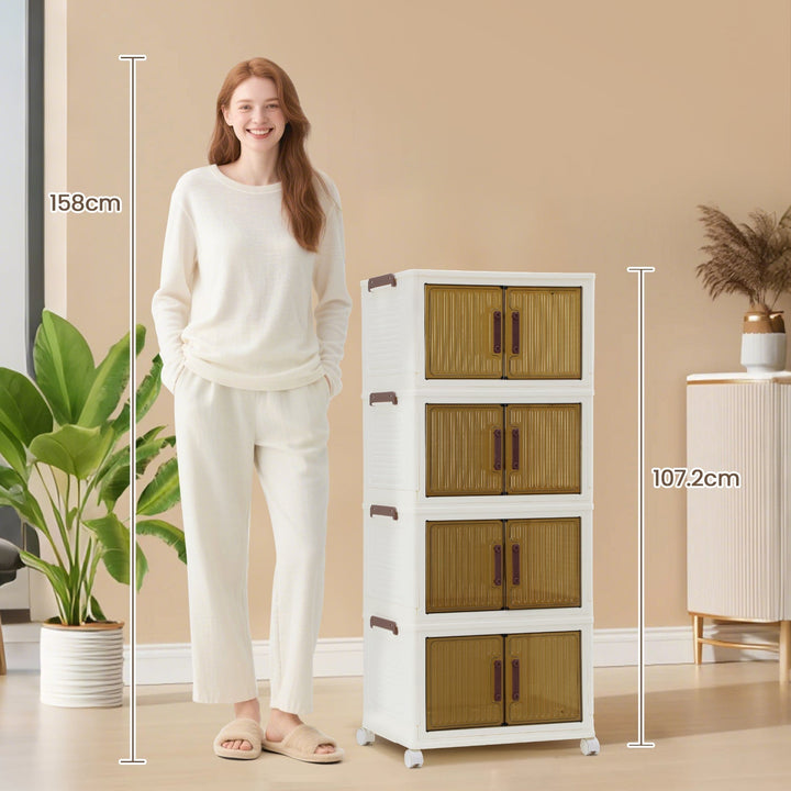 Storage box lockers with doors & wheels | Stornfield