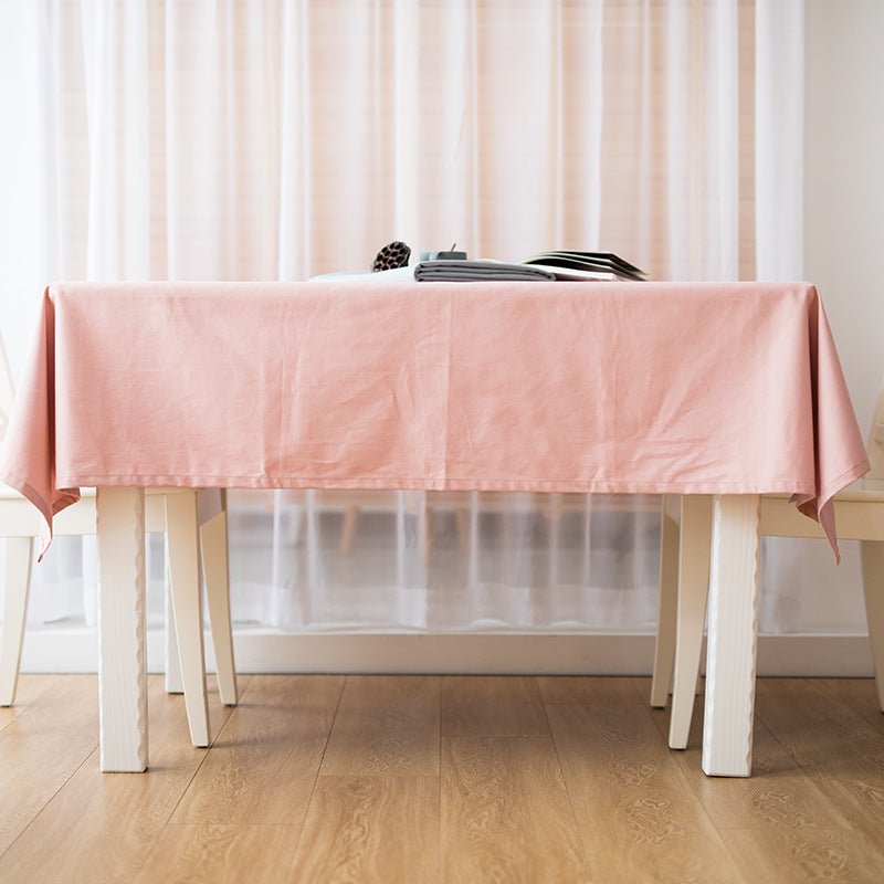 Woven Boho table runner with fringes and abstract watercolor pattern Stornfield