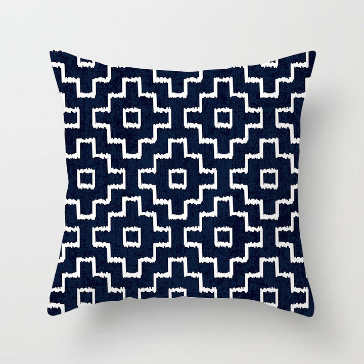 Square Mandala Decorative Pillow Cover with Hidden Zipper