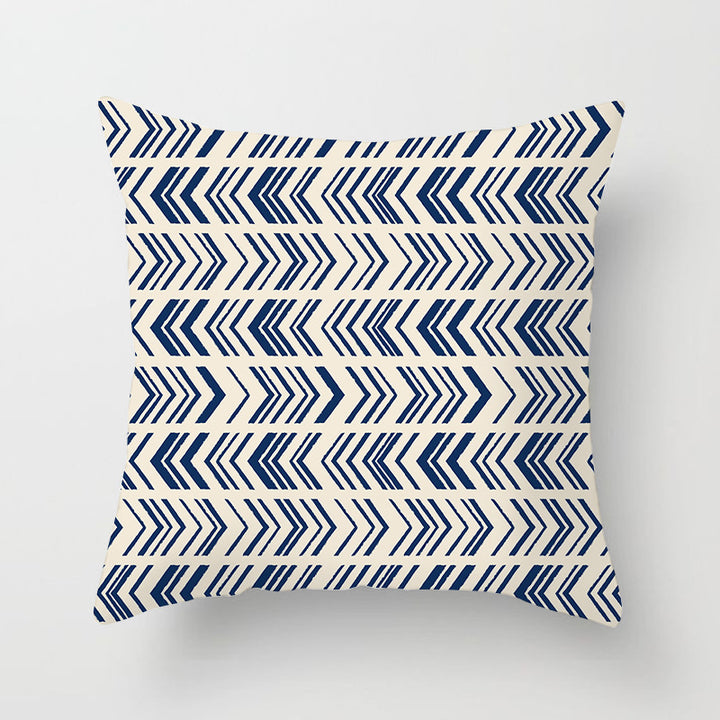 Decorative Marble Swirl Linen Throw Pillow Cover