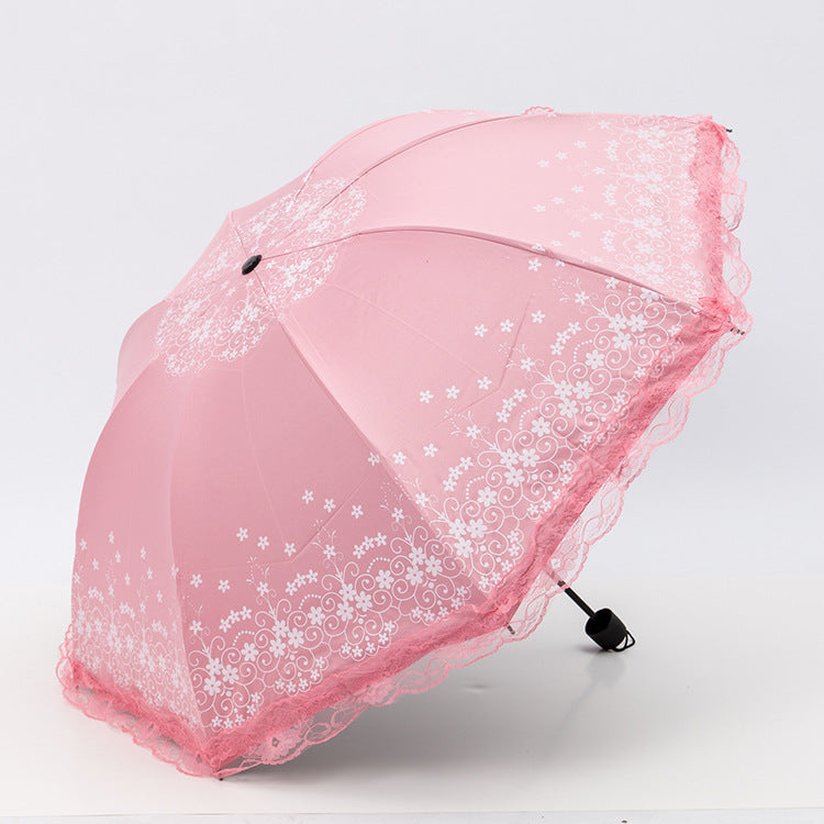 Women's umbrella with elegant lace edge Stornfield