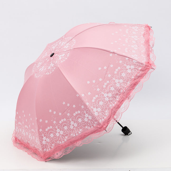 Women's umbrella with elegant lace edge Stornfield