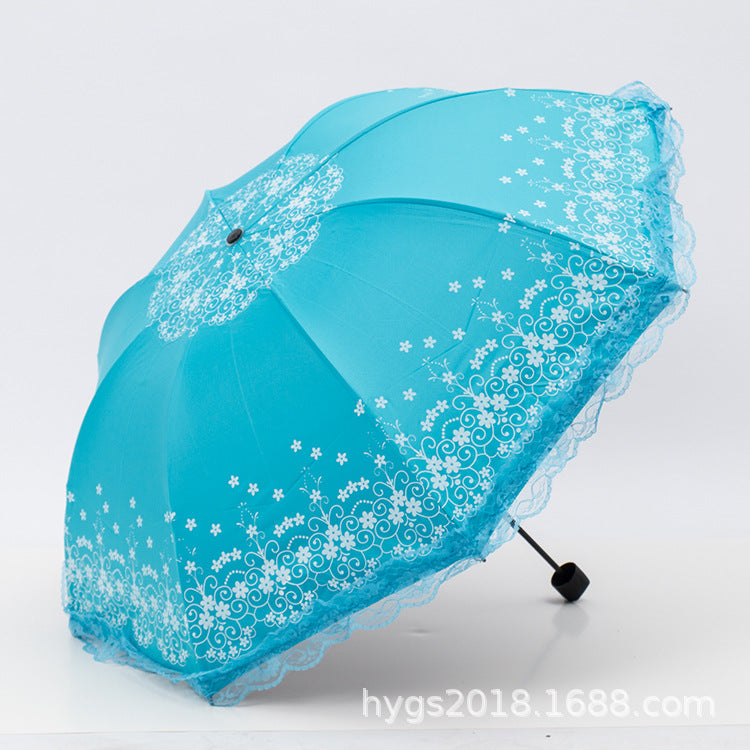 Women's umbrella with elegant lace edge Stornfield