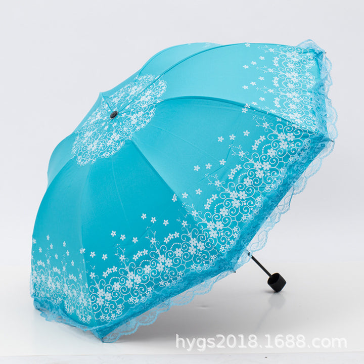Women's umbrella with elegant lace edge Stornfield