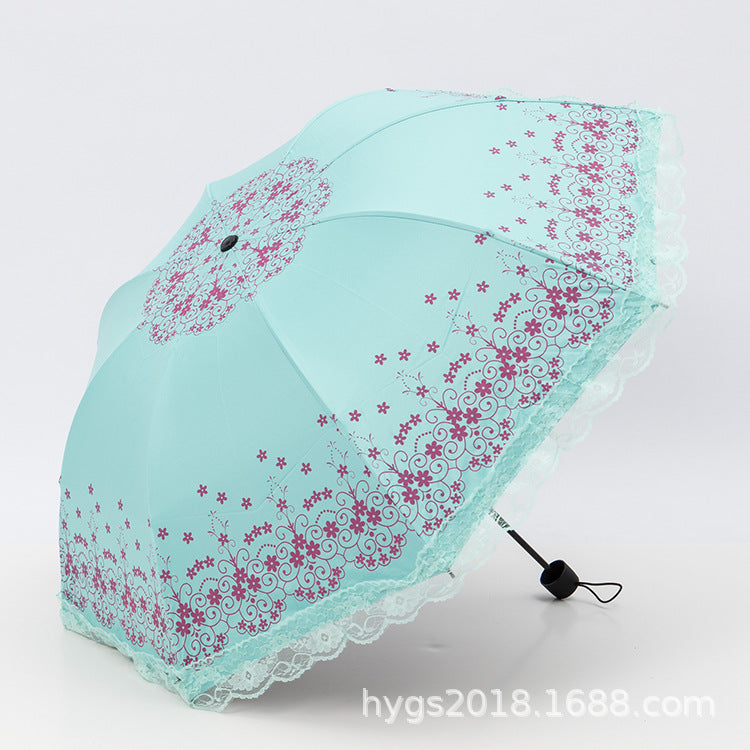 Women's umbrella with elegant lace edge Stornfield