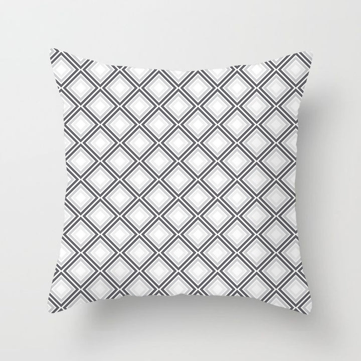 Modern Bold Chevron Square Cushion Cover with Hidden Zipper and Removable Insert Opening