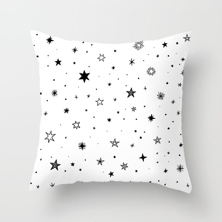 Modern Bold Chevron Square Cushion Cover with Hidden Zipper and Removable Insert Opening