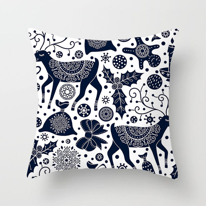 Square Mandala Decorative Pillow Cover with Hidden Zipper