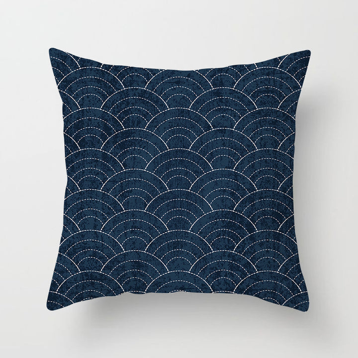 Square Mandala Decorative Pillow Cover with Hidden Zipper
