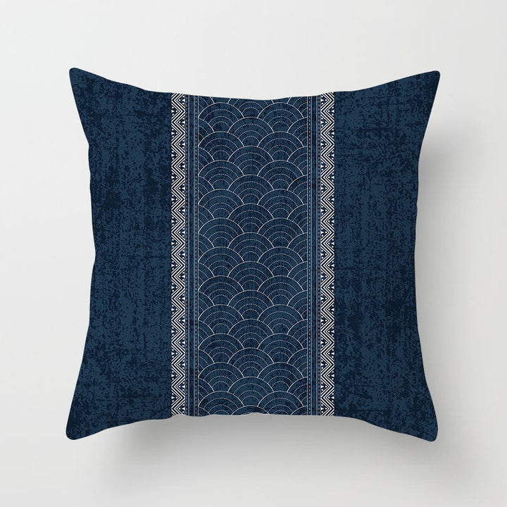 Decorative Marble Swirl Linen Throw Pillow Cover