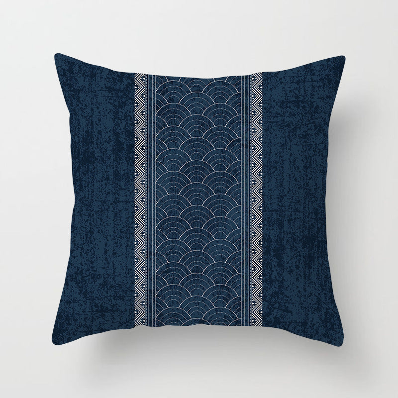Square Mandala Decorative Pillow Cover with Hidden Zipper
