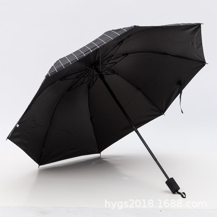 Women Black-white checkered pattern umbrella Stornfield