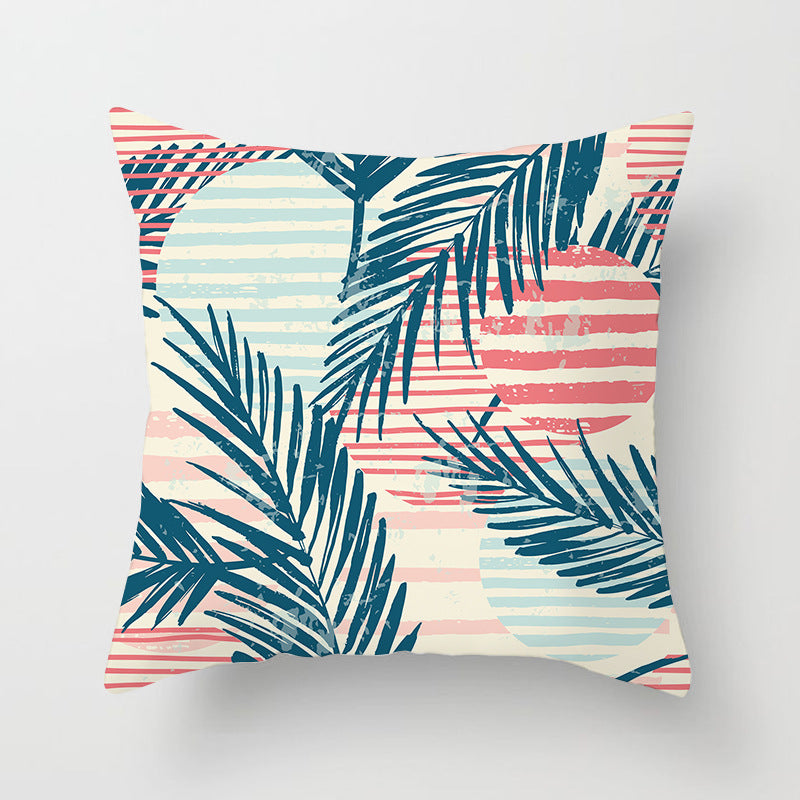 Tropical Pineapple and Banana Pattern Decorative Throw Pillow Cover