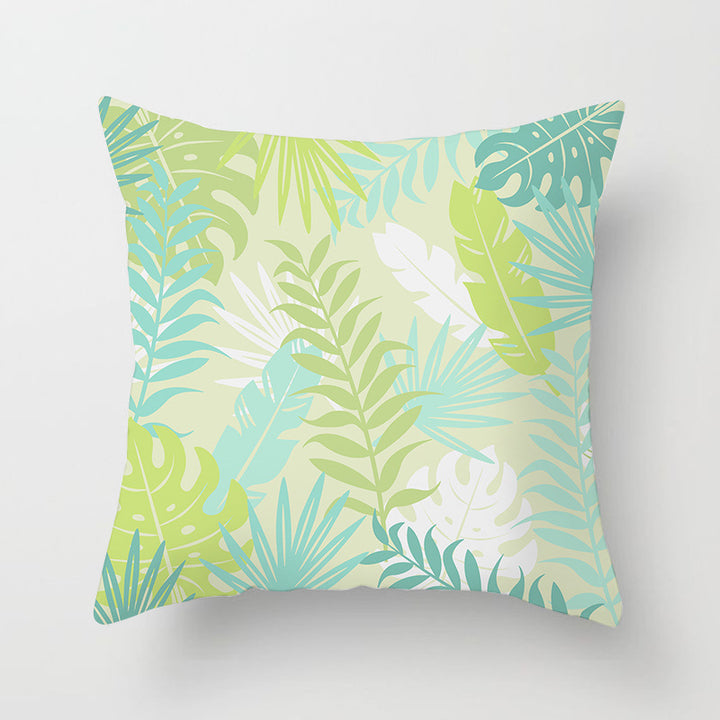 Tropical Pineapple and Banana Pattern Decorative Throw Pillow Cover