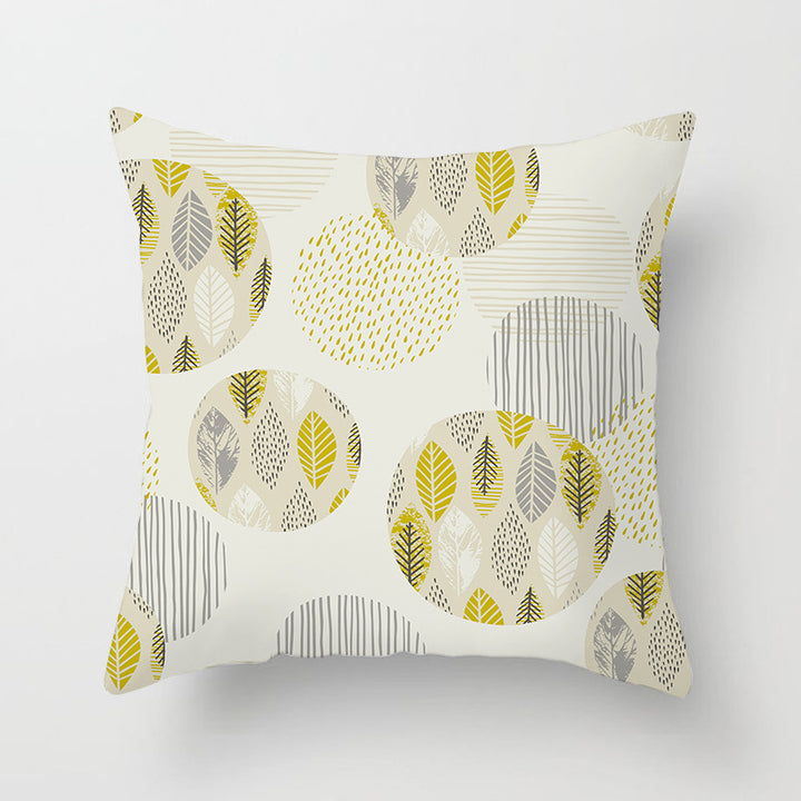 Decorative Tropical Banana Leaf Throw Pillow Cover