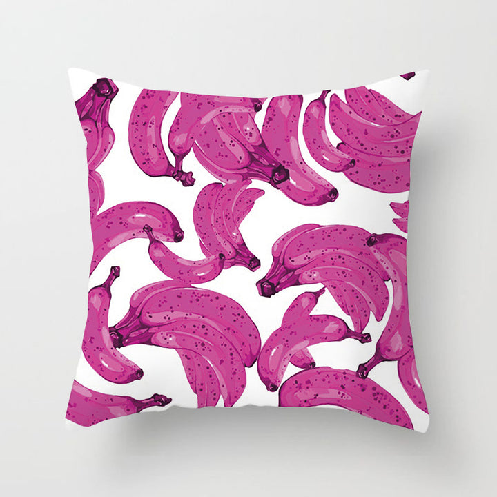 Decorative Tropical Banana Leaf Throw Pillow Cover