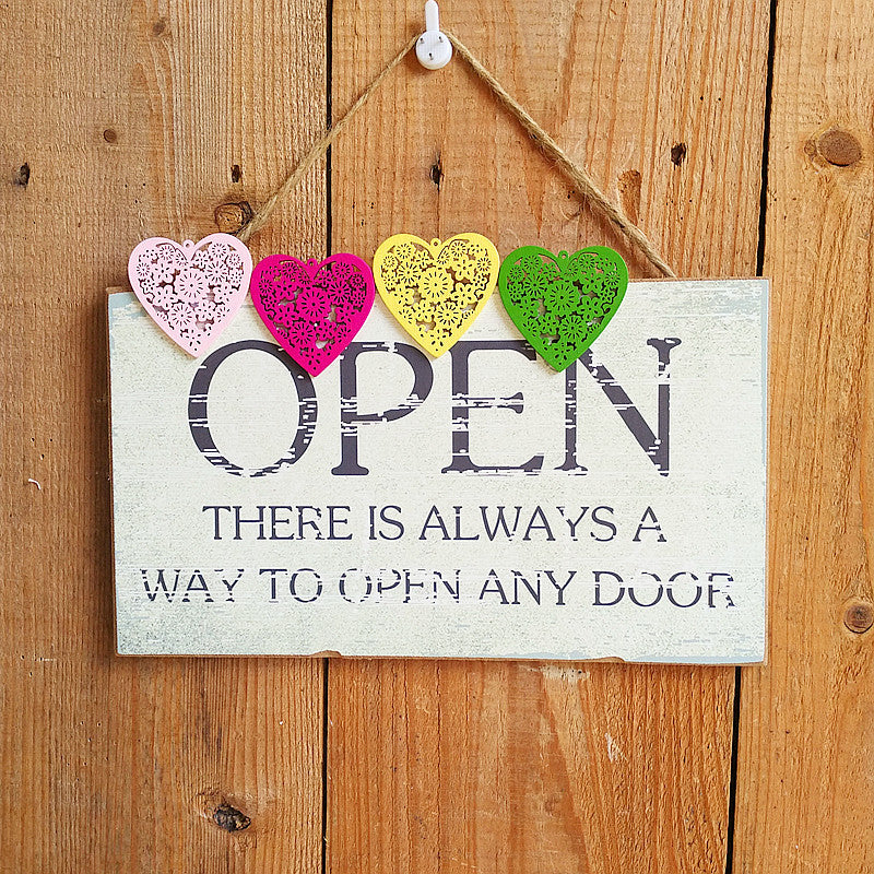 Decorative Open Plates with Heart Accent