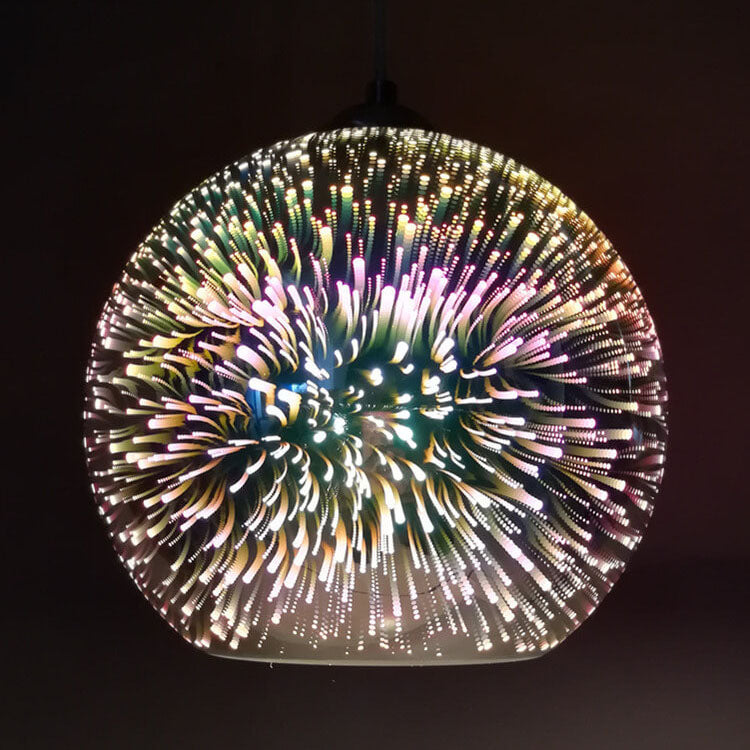 Stornfield | Creative Modern 3D Firework Color Glass Single Light Dome Pendant