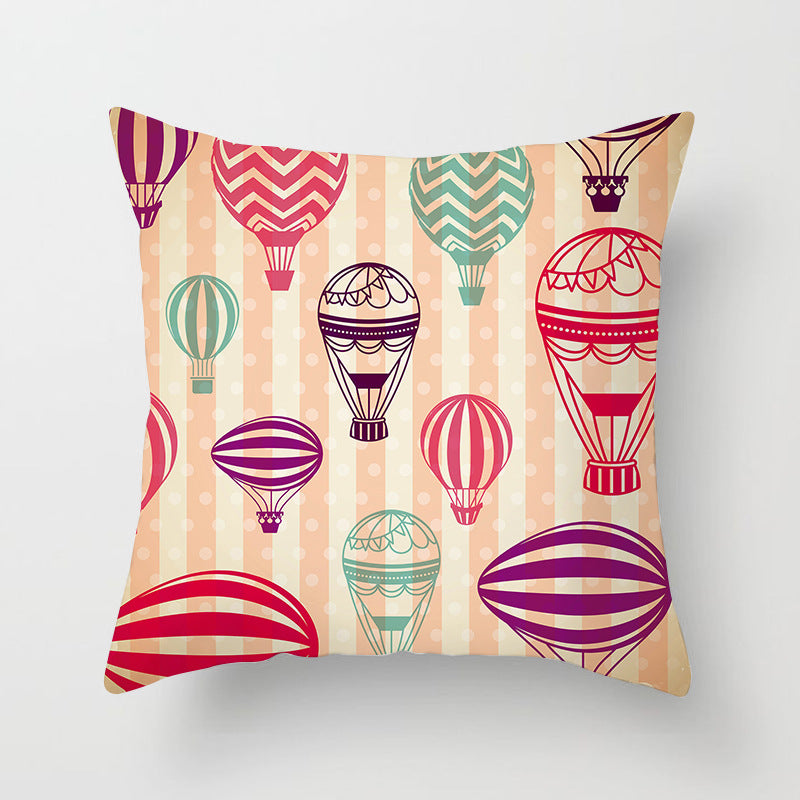 Modern Bold Chevron Square Cushion Cover with Hidden Zipper and Removable Insert Opening