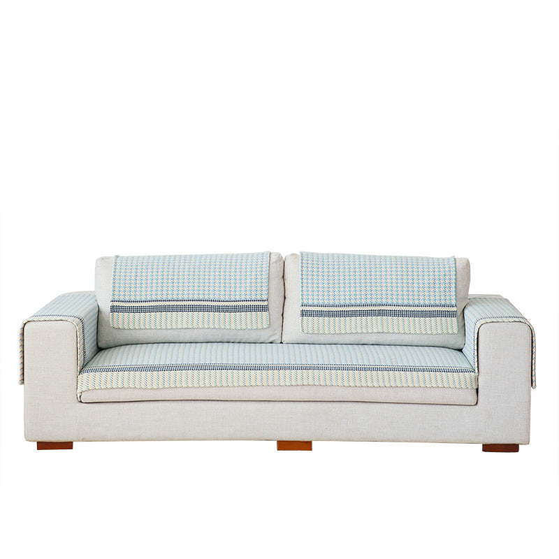 Sofa cushion set for 3-seater with non-slip underside and decorative stitching Stornfield