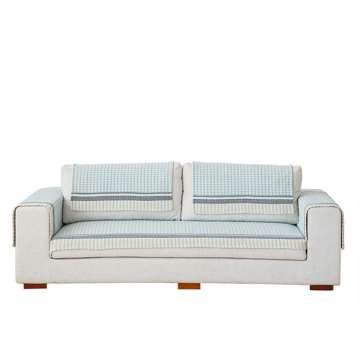 Sofa cushion set for 3-seater with non-slip underside and decorative stitching Stornfield
